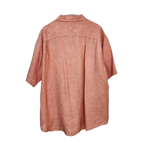 Jos. A. Bank Men's 100% Linen Short Sleeve Button Shirt - XL - Picture 5 of 5